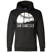 Sf City Skyline Shirt - San Francisco City Baseball , Best Gift, Costu Champion Hoodie | Artistshot