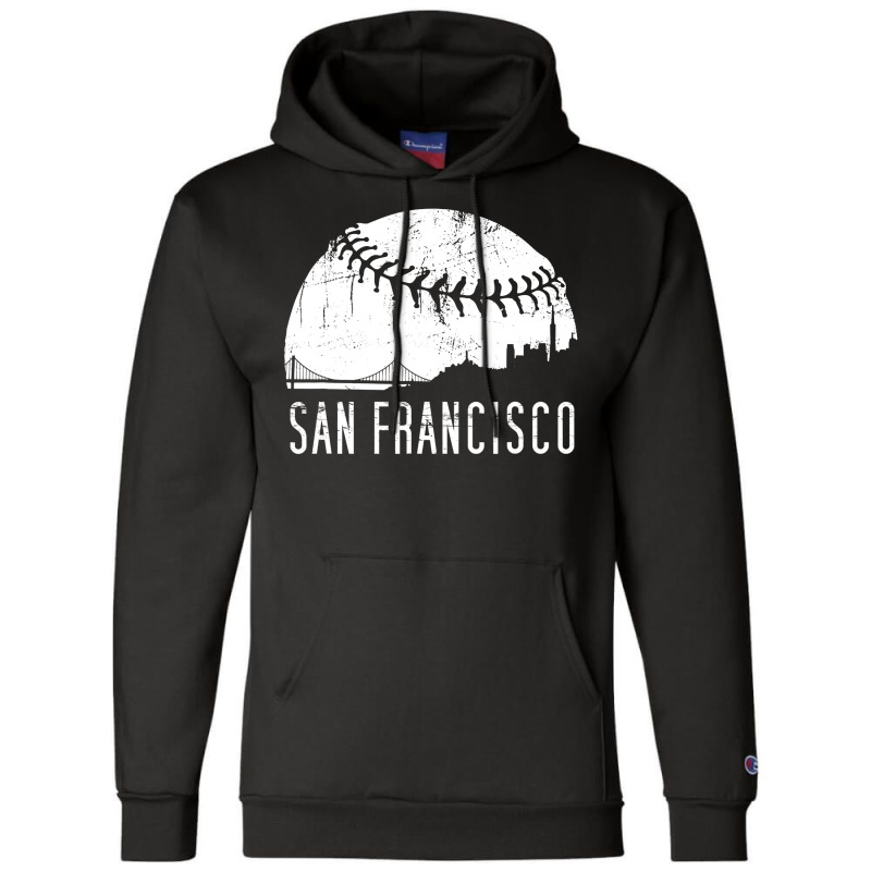 Sf City Skyline Shirt - San Francisco City Baseball , Best Gift, Costu Champion Hoodie | Artistshot