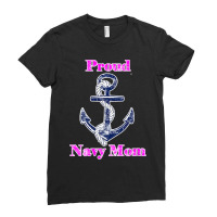 Womens Navy Proud Mom Original Naval Family Navy Gift , Best Gift, Cos Ladies Fitted T-shirt | Artistshot