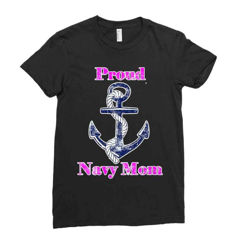 Womens Navy Proud Mom Original Naval Family Navy Gift , Best Gift, Cos Ladies Fitted T-Shirt by CUSER3772 | Artistshot