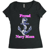 Womens Navy Proud Mom Original Naval Family Navy Gift , Best Gift, Cos Women's Triblend Scoop T-shirt | Artistshot