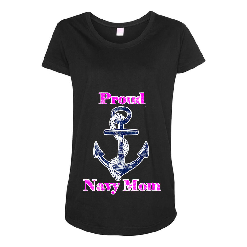 Womens Navy Proud Mom Original Naval Family Navy Gift , Best Gift, Cos Maternity Scoop Neck T-shirt by CUSER3772 | Artistshot