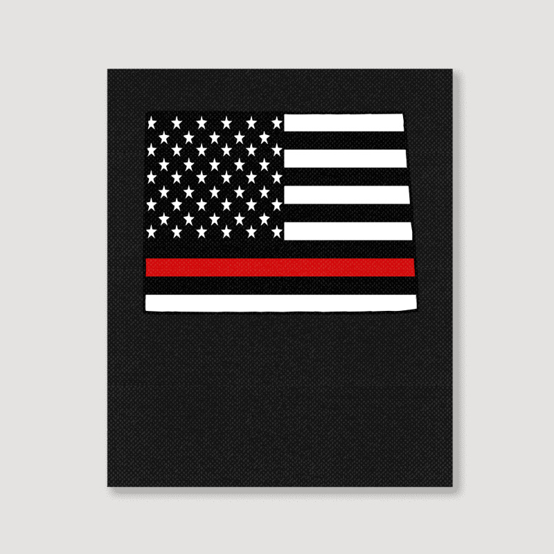 Firefighter T  Shirt Colorado Firefighter Thin Red Line T  Shirt Portrait Canvas Print | Artistshot