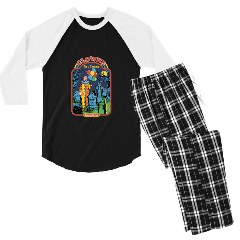 Clowns Are Funny Men's 3/4 Sleeve Pajama Set | Artistshot