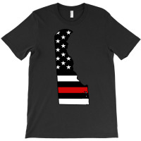 Firefighter T  Shirt Delaware Thin Red Line T  Shirt T-shirt | Artistshot