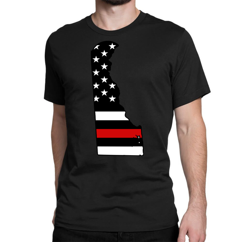 Firefighter T  Shirt Delaware Thin Red Line T  Shirt Classic T-shirt | Artistshot