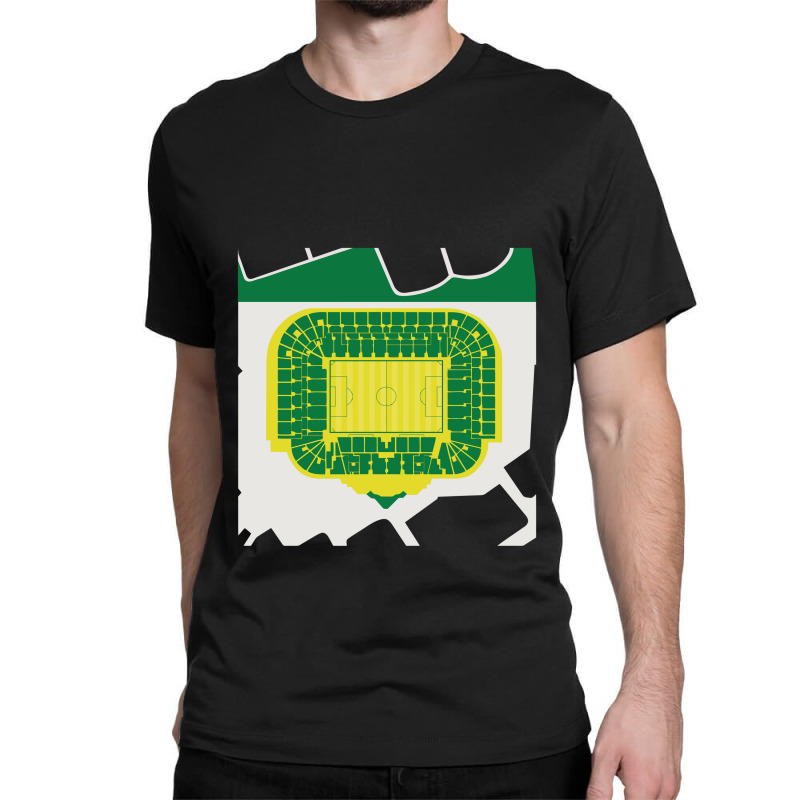 Custom Celtic Park Stadium Classic T-shirt By Gedongbayi - Artistshot
