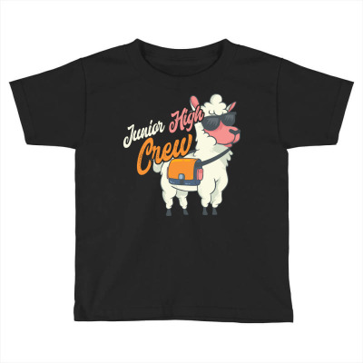 Junior High Crew Middle School Llama Gift Toddler T-shirt Designed By Danieart