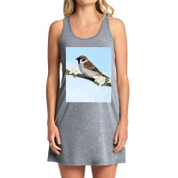 House Sparrow Bird Birder Birdlover Birdwatcher Biologist Premium Tank Dress | Artistshot