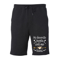 Womens My Favorite People Call Me Nani Mothers Day Gift Vneck Fleece Short | Artistshot