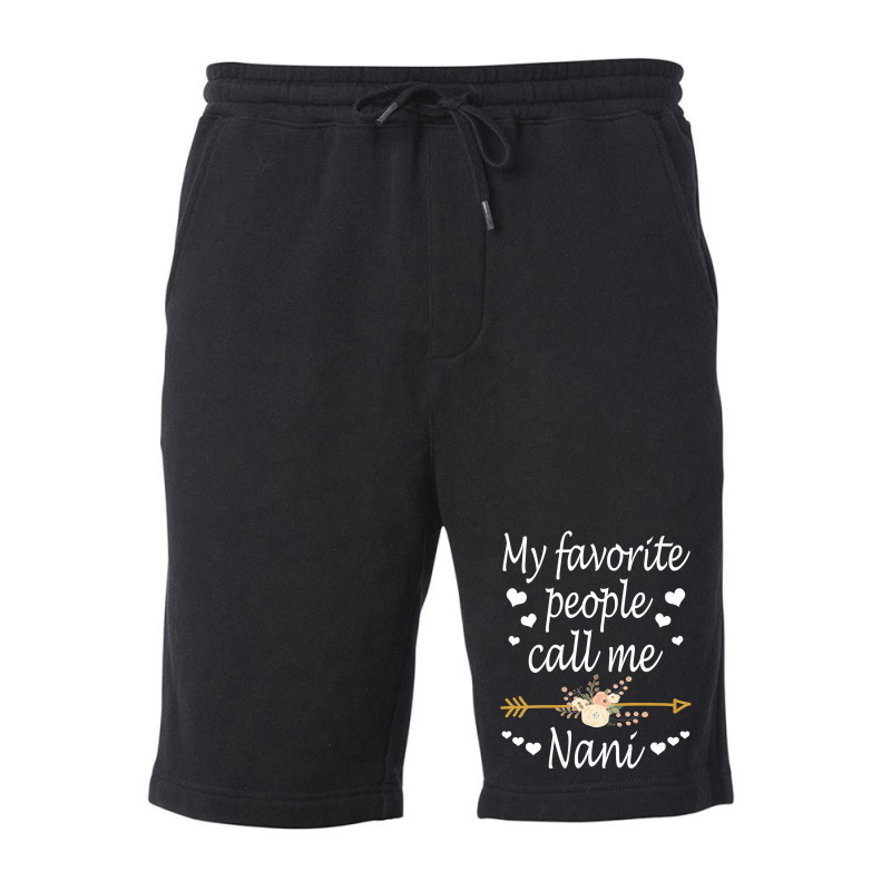 Womens My Favorite People Call Me Nani Mothers Day Gift Vneck Fleece Short by sieuduong86 | Artistshot