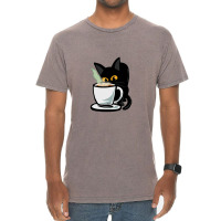 Coffee Cat Vintage T-shirt | Artistshot