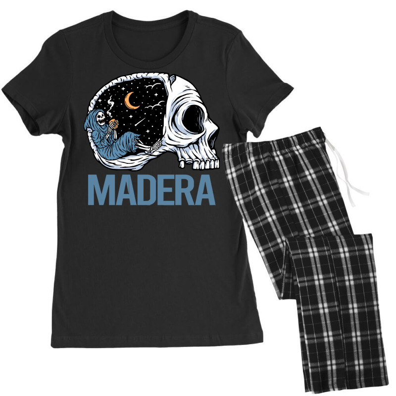 Madera T  Shirt Chilling Skeleton Madera T  Shirt Women's Pajamas Set by lizardgasp | Artistshot