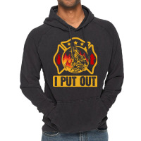 Firefighter T  Shirt Fire Rescue Firefighter I Put Out Fireman T  Shir Vintage Hoodie | Artistshot