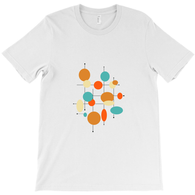 Colorful Geometric Circles Lines Mid Century T-shirt | Artistshot