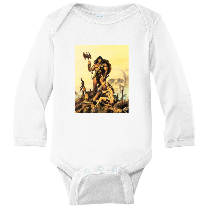 Conan The Barbarian 5 Long Sleeve Baby Bodysuit by kadalcoklat | Artistshot