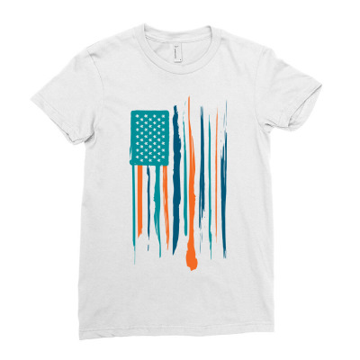Miami Dolphins Ladies Fitted T-shirt Designed By Artees Artwork