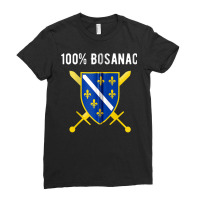 Bosnian Veteran Flag Bosnia And Herzegovina Balkan Gift Zip Hoodie Ladies Fitted T-shirt | Artistshot