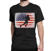 Lacrosse 4th Of July Gift American Flag Usa  Ball Stick Premium Classic T-shirt | Artistshot