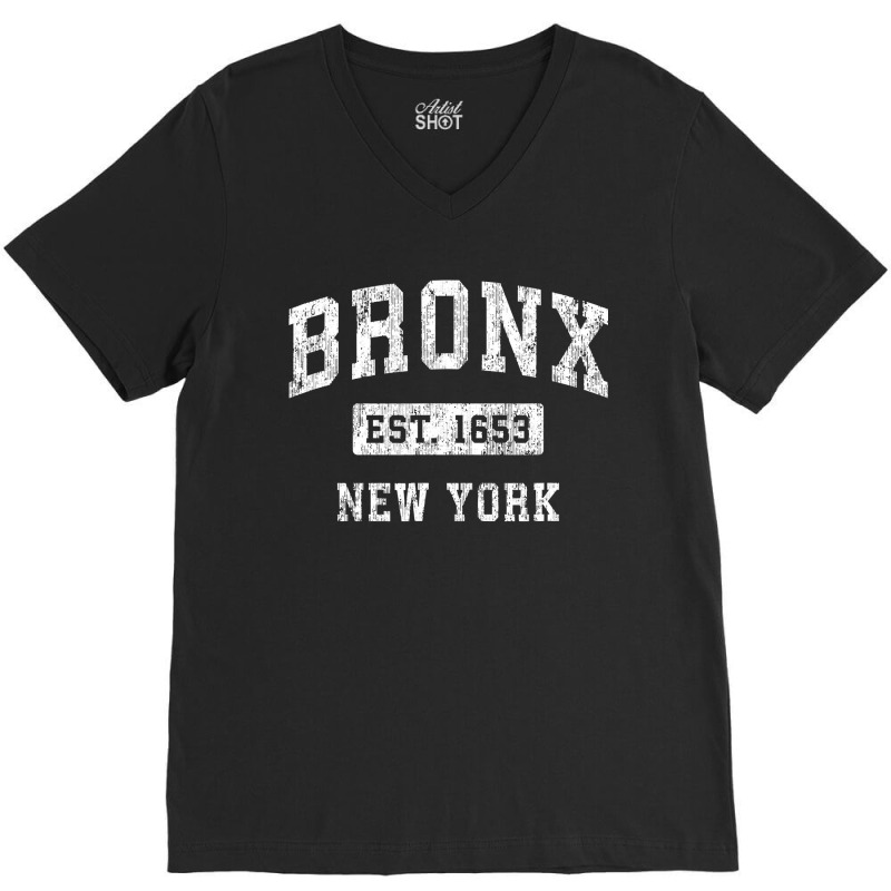 Bronx New York Ny Vintage Established Sports Design , Best Gift, Costu V-neck Tee | Artistshot