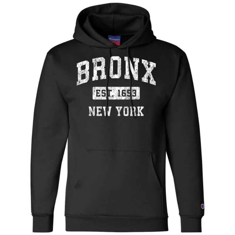 Bronx New York Ny Vintage Established Sports Design , Best Gift, Costu Champion Hoodie | Artistshot