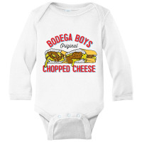 Bodgea Desus & Mero  Chopped Cheese Bodega Long Sleeve Baby Bodysuit | Artistshot