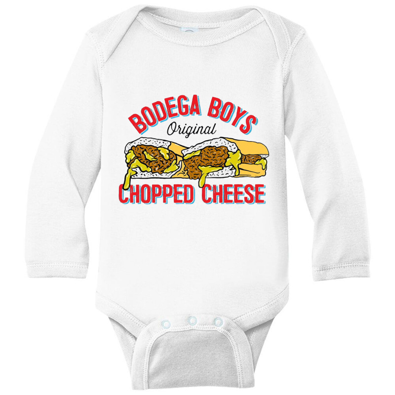 Bodgea Desus & Mero  Chopped Cheese Bodega Long Sleeve Baby Bodysuit | Artistshot