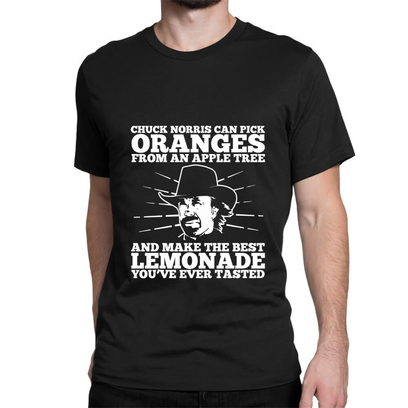 Chuck Norris Can Pick Oranges From An Apple Tree Classic T-shirt by gedongbayi | Artistshot