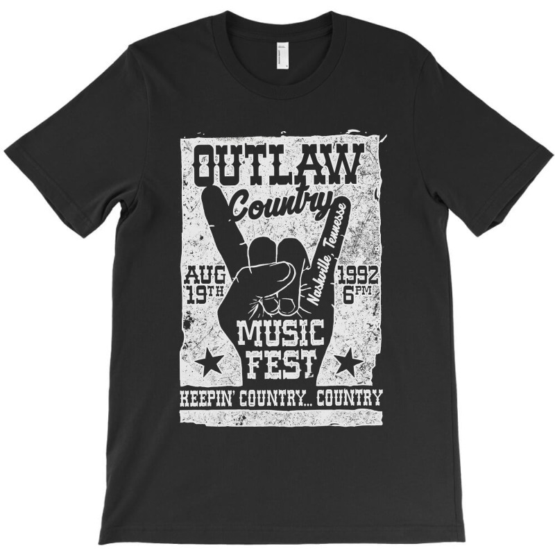 Outlaw Country Music Fest Nashville Vintage Graphic , Best Gift, Costu T-shirt | Artistshot