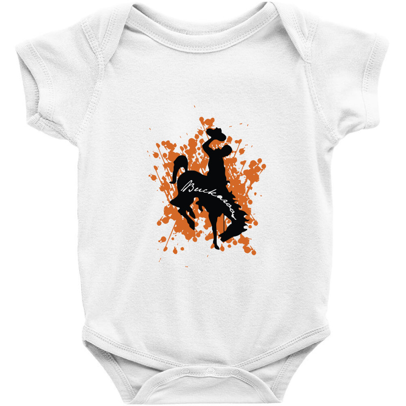 Buckaroo Splatter Shirt Monticello Buckaroos Baby Bodysuit by nbobatiga | Artistshot