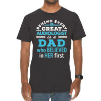 Mens Audiologist Dad Father Believed In Her First Premium Vintage T-shirt | Artistshot