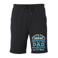 Mens Audiologist Dad Father Believed In Her First Premium Fleece Short | Artistshot