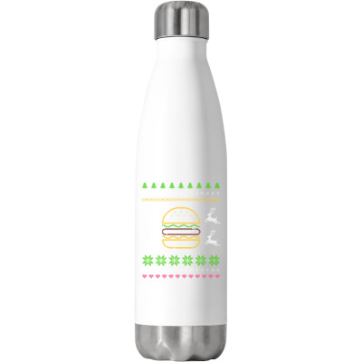 Burger Lover Stainless Steel Water Bottle Designed By Bariteau Hannah