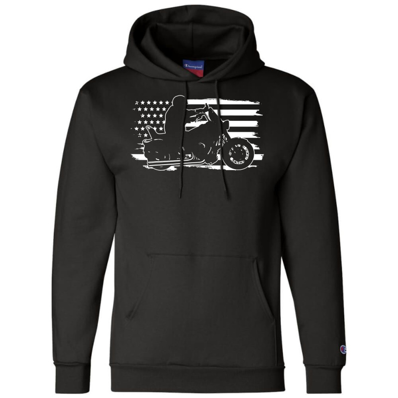 Patriotic Motorcycle Vintage American Us Flag Biker , Best Gift, Costu Champion Hoodie | Artistshot