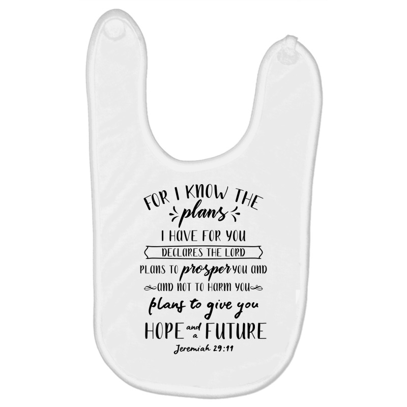 Christian Shirt Bible Verse Jeremiah 29 11 Hope Future Tee Baby Bibs by kalerttjay | Artistshot