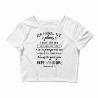 Christian Shirt Bible Verse Jeremiah 29 11 Hope Future Tee Crop Top | Artistshot