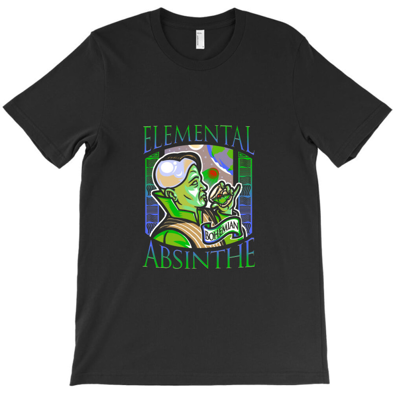 Elemental Absinthe   Liquor Ad T-shirt | Artistshot