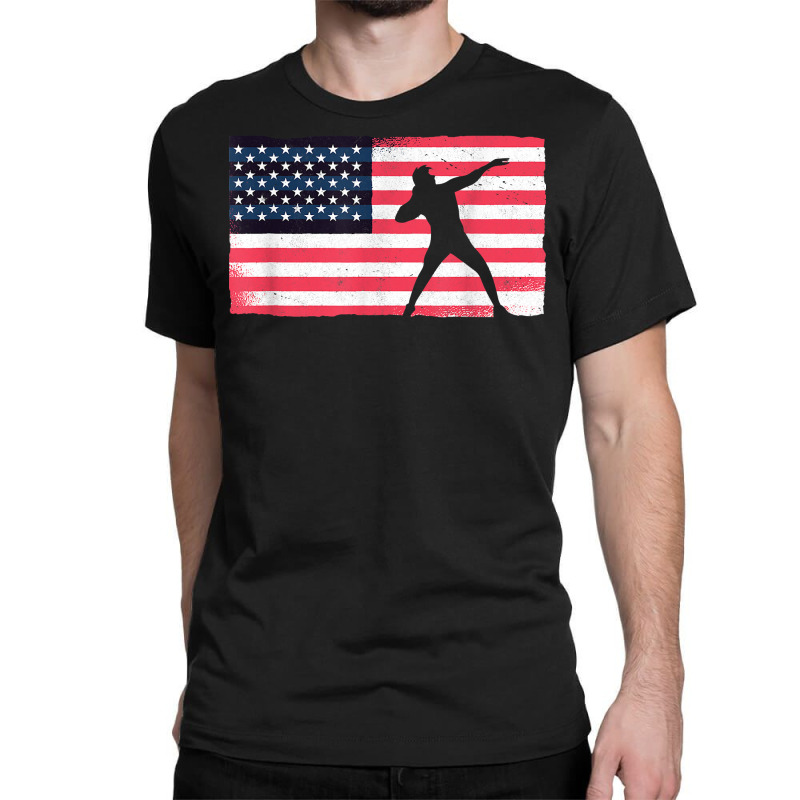 Shot Putter American Flag Usa Throw Track And Field Shot Put T Shirt Classic T-shirt by ToanJeiza | Artistshot