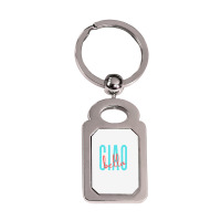 Ciao Bella Italian Quote For Italy Lovers Sweatshirt Silver Rectangle Keychain | Artistshot