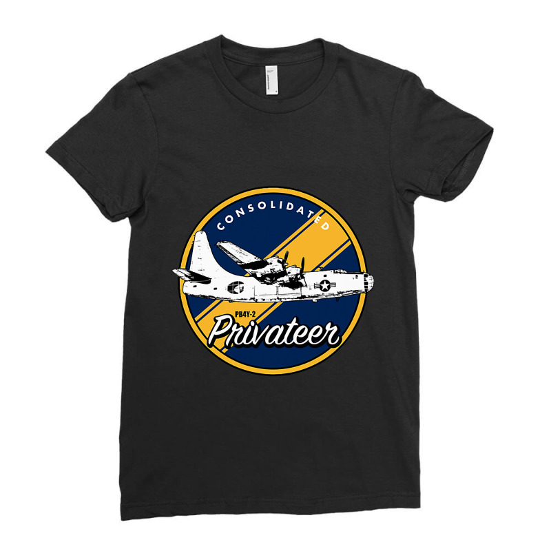 Wwii Consolidated Pb4y2 Privateer Veteran Veterans Day Xmas Ladies Fitted T-Shirt by sieuduong86 | Artistshot