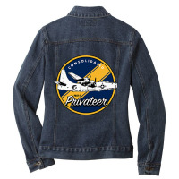 Wwii Consolidated Pb4y2 Privateer Veteran Veterans Day Xmas Ladies Denim Jacket | Artistshot