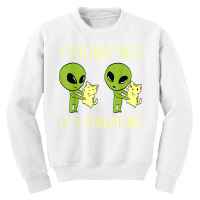 I Found This Its Vibrating Funny Alien Cat Tshirt T Shirt Youth Sweatshirt | Artistshot