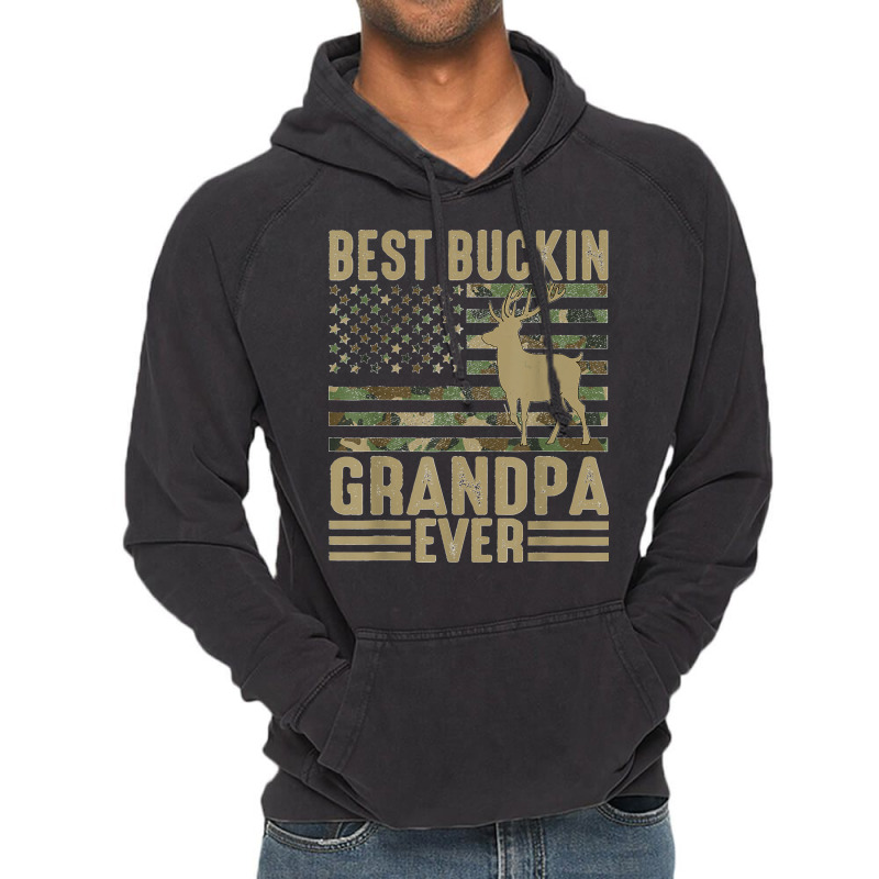 Mens Best Bucking Grandpa Ever Deer Moose Hogs Hunting Camping Vintage Hoodie | Artistshot