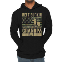 Mens Best Bucking Grandpa Ever Deer Moose Hogs Hunting Camping Lightweight Hoodie | Artistshot