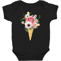 Flower Ice Cream Baby Bodysuit | Artistshot