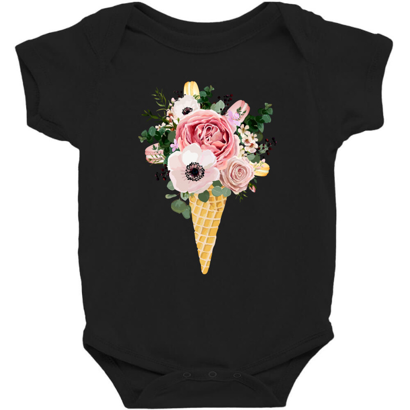 Flower Ice Cream Baby Bodysuit | Artistshot