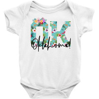 Oklahoma Floral For Light Baby Bodysuit | Artistshot