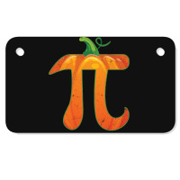 Pumpkin Pi Halloween Costume T  Shirt Funny Pumpkin Pi Halloween Costu Motorcycle License Plate | Artistshot