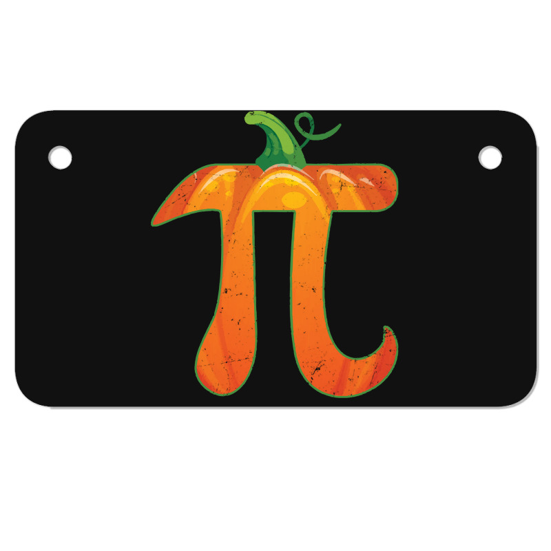 Pumpkin Pi Halloween Costume T  Shirt Funny Pumpkin Pi Halloween Costu Motorcycle License Plate | Artistshot