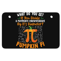 Pumpkin Pi Halloween Costume T  Shirt Funny Pumpkin Pi Halloween Costu Atv License Plate | Artistshot